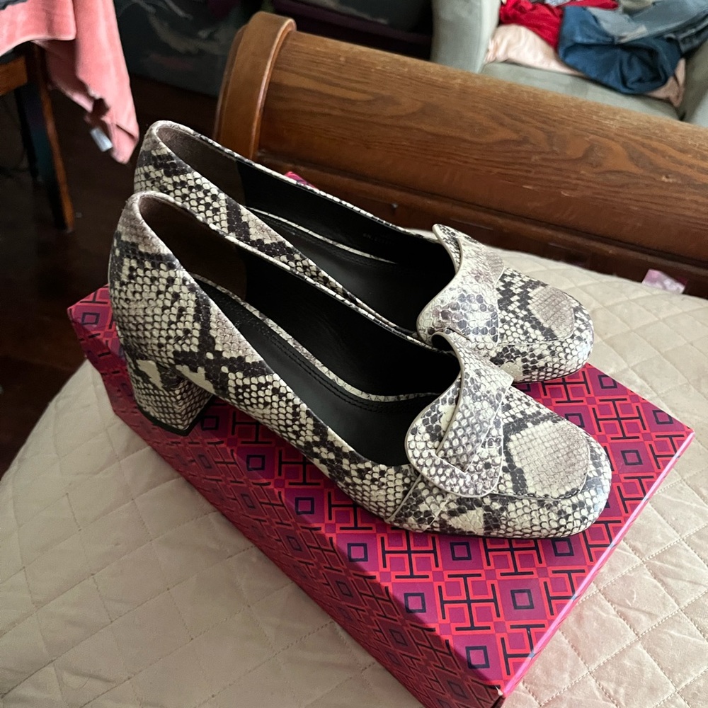 Tory Burch snakeskin heels
